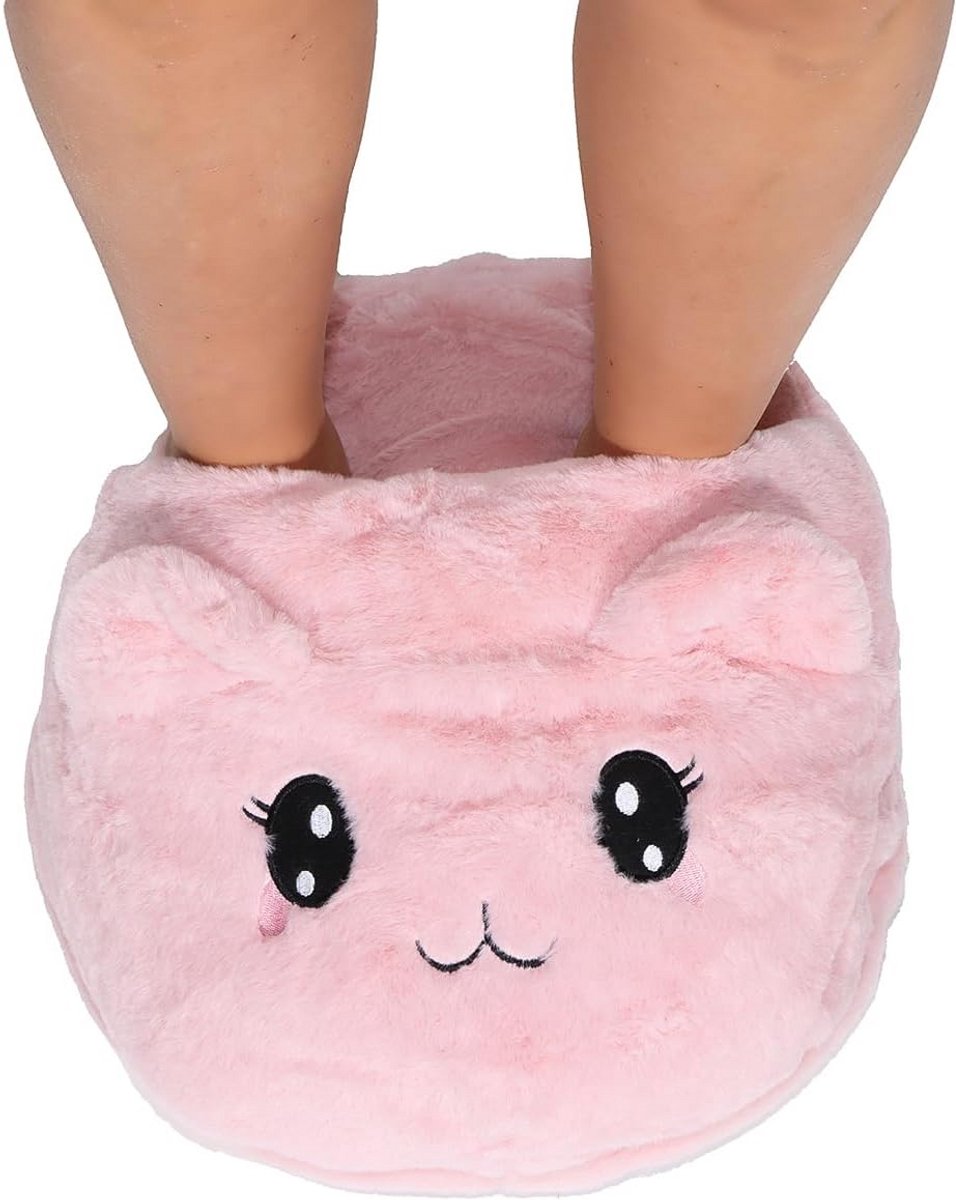 Warme Voetenwarmer met Antislipzool in Pluche Katten- of Muizenmotief