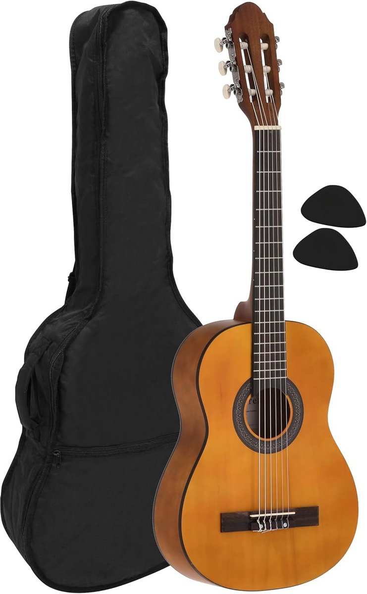 Klassieke gitaar 1/2 formaat inclusief foudraal en plectrums