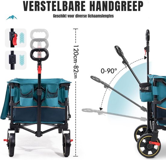 RWB® Bolderkap Opvouwbaar Luchtbanden - Bolderkar - Bolderkar Opvouwbaar van Merkloos — afbeelding 2