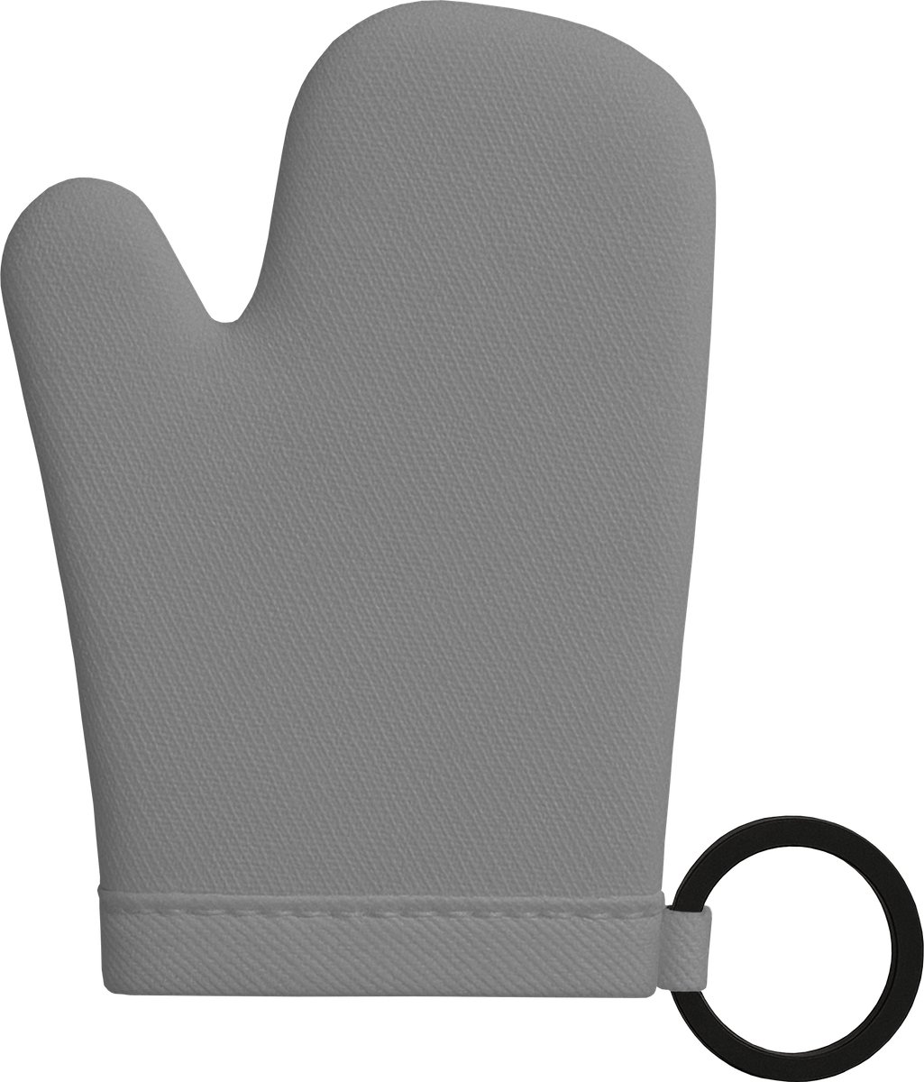 Sleutelhanger mini-ovenwant, set van 10 | Loopi | Muisgrijs