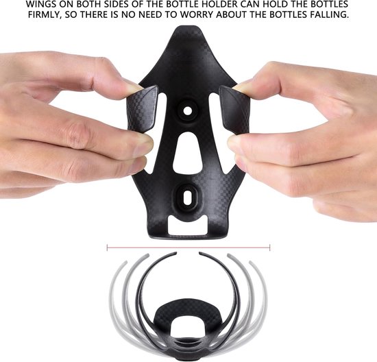 2 Stuks Koolstofvezel Fleskooi - 70-74 mm - Zwart Mat - voor Wegfiets, MTB, Gravel & E-Bike — afbeelding 2