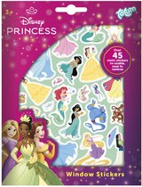 Disney Princess Totum 45 raamstickers prinsessen speelgoed meisjes stickers niet permanent voor thuis en op reis