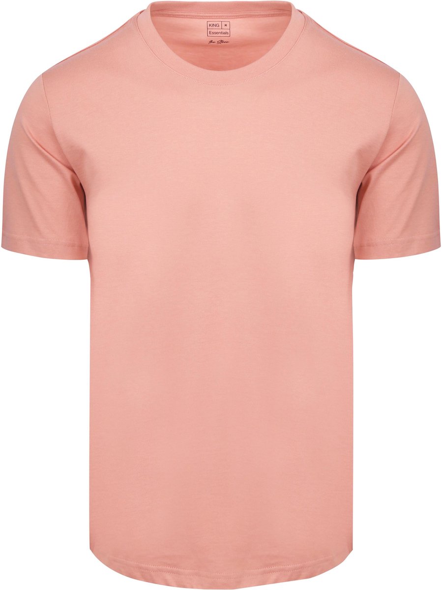 King Essentials The Steve T-Shirt Roze - Maat XXL - Heren - Casual T-shirts