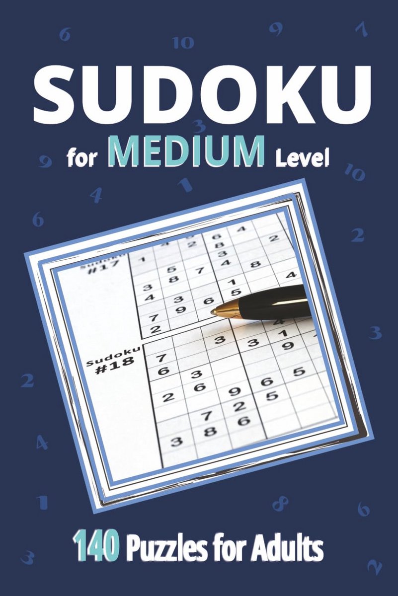 140 Middelzware Sudoku Puzzels voor Volwassenen - Logica en Focus