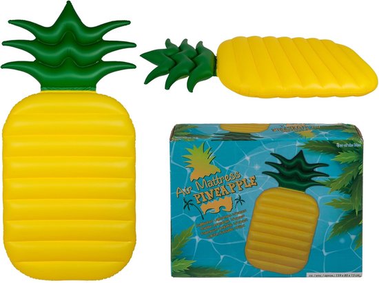 Groot Opblaasbaar Luchtbed Ananas - Zomer Strand & Zwembad Luchtmatras van Merkloos — afbeelding 2