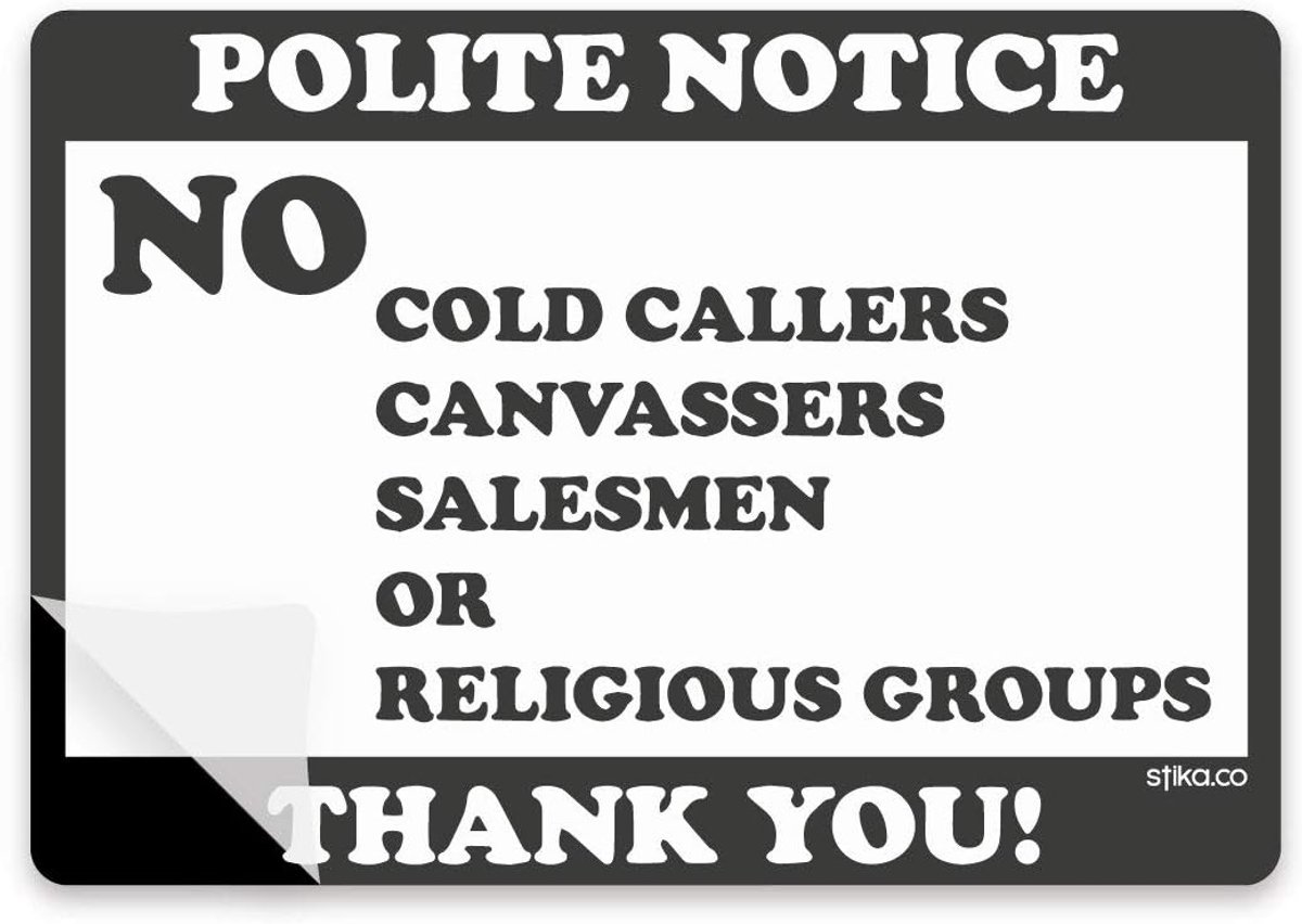 Zelfklevende Raamstickers Tegen Ongewenste Toegang Voordeuren