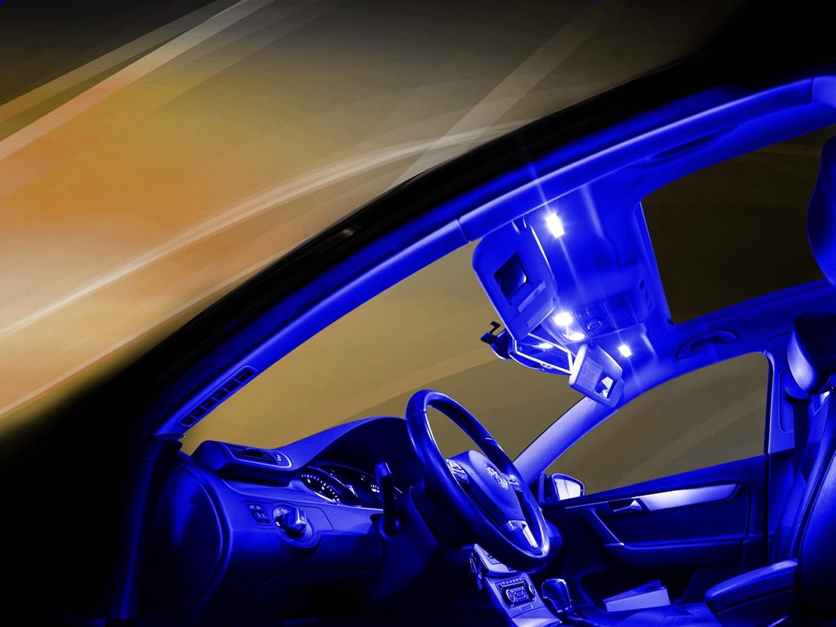 Complete Blauwe LED Interieurverlichting Set voor Audi A3 8P/8PA (Zonder Lichtpakket)