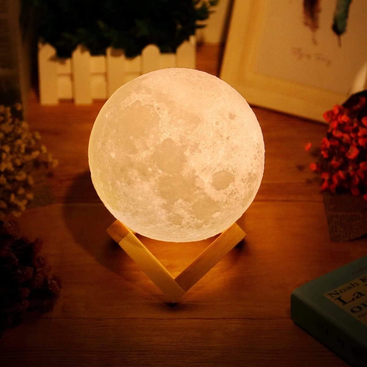 CLVP® Maanlamp - Nachtlamp - Maan Lampje - Taffellamp LED