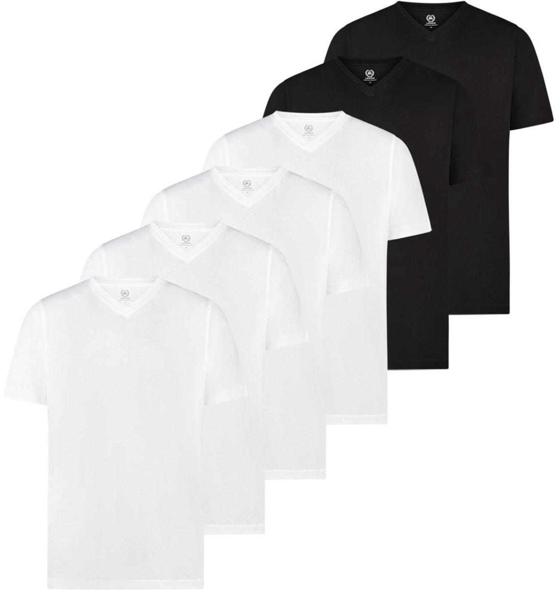 LERROS Heren t-shirt 6 pack Basic