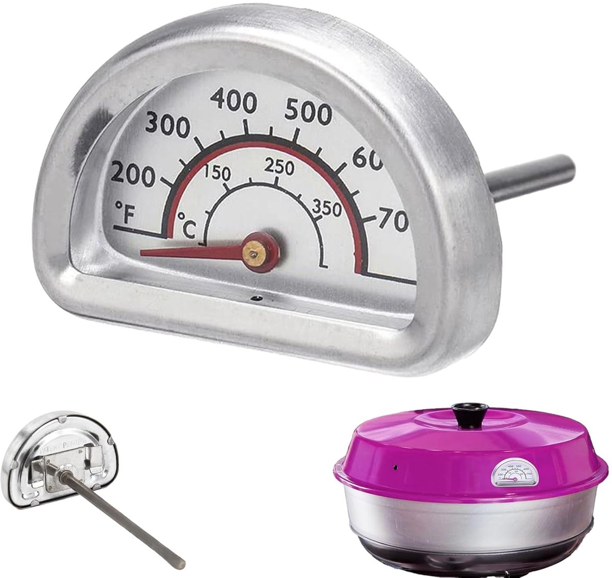 Rooster Thermometer RVS voor Oven en Kookapparatuur - Nauwkeurige Temperatuurmeter