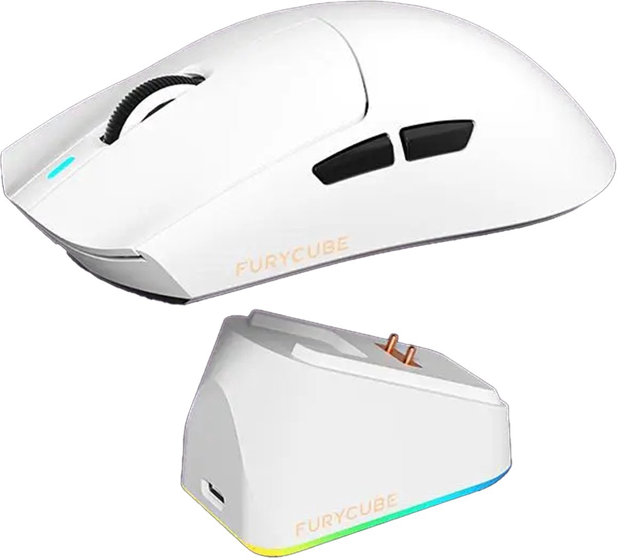 Furycube G16 PRO - Tri-Mode Gaming Muis - Draadloos - Bedraad - Bluetooth - PAW3311 Sensor - 22.000 DPI - 1000Hz - Zwart