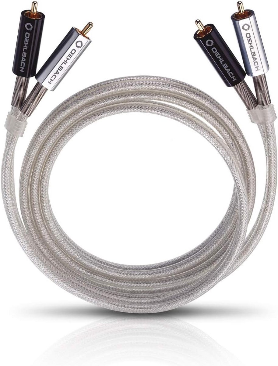 Eersteklas stereo cinch kabelset voor cd-speler en versterker - 1,5 meter