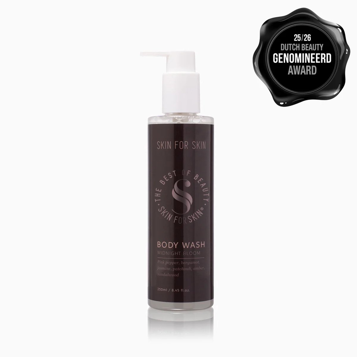 Skin for Skin - douchegel - Geur midnight bloom - bodywash - 250 mililiter