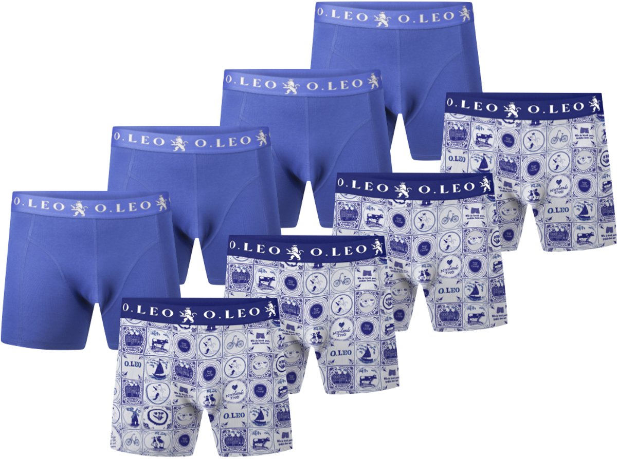 O.Leo - Boxershort Heren - Dutch Design - Maat XL - 8 stuks - Onderbroeken Heren