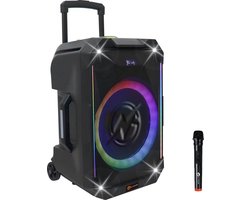 N-GEAR THE FLASH 1540 - Karaoke Speaker - 15" Woofer - Bluetooth - LED Lichtshow - Incl. Draadloze Microfoons