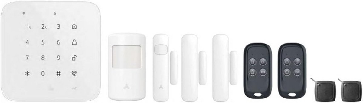 Draadloos alarmsysteem met 4G en WLAN voor thuisbeveiliging