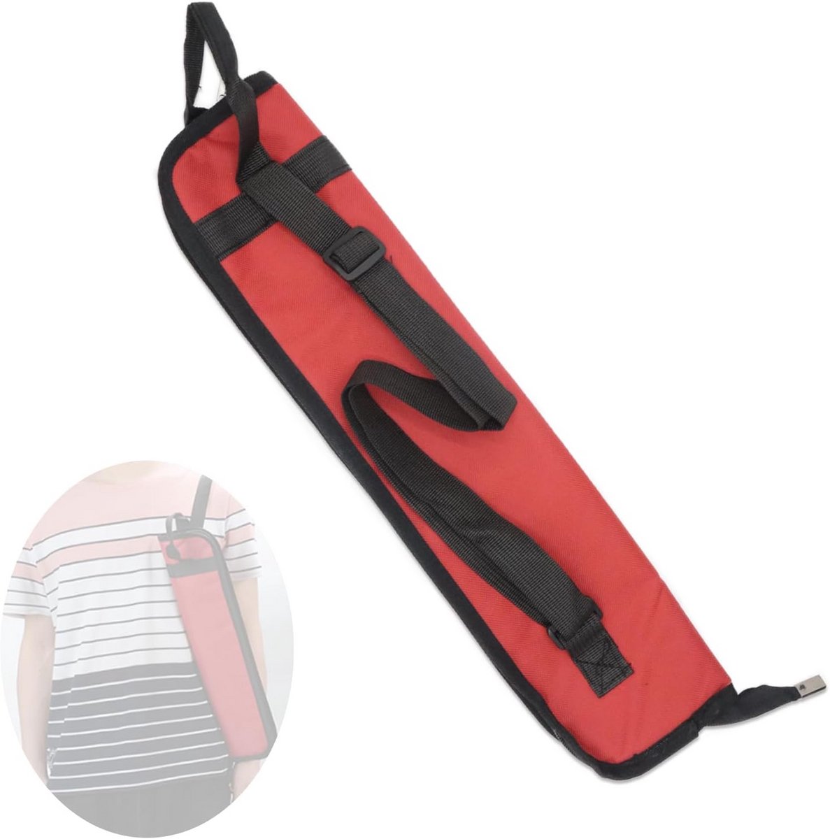 Draagbare Drumstokken Tas met Haken voor Drums en Percussie