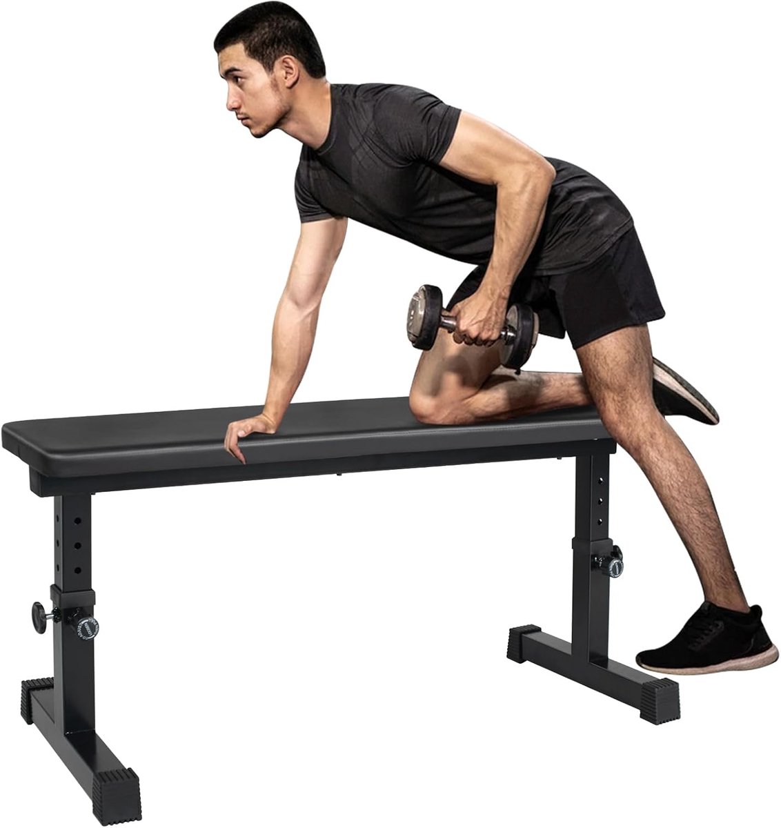 Verstelbare en Platte Trainingsbank voor Krachttraining en Fitness