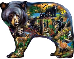Master Pieces legpuzzel Wildlife of the Woods 1000 stukjes puzzelplezier.