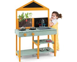 KOMFOTTEU Modderkeuken - houten buitenspeelkeuken met accessoires