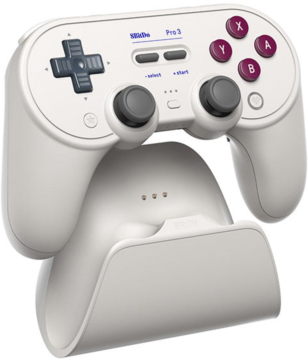 8BitDo Pro 3 Bluetooth Controller - Draadloze Gamepad - Nintendo Switch / Switch 2 / PC / Mac / Android / iOS - Bluetooth & 2.4 GHz & USB - Zilver – foto 8