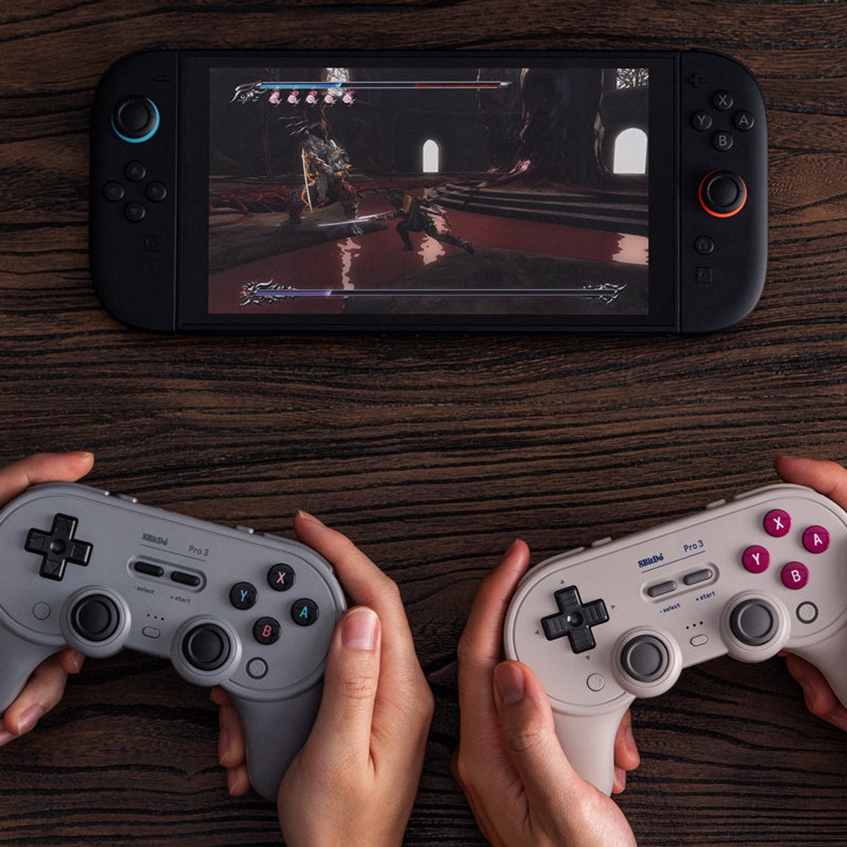 8BitDo Pro 3 Bluetooth Controller - Draadloze Gamepad - Nintendo Switch / Switch 2 / PC / Mac / Android / iOS - Bluetooth & 2.4 GHz & USB - Zilver – foto 3