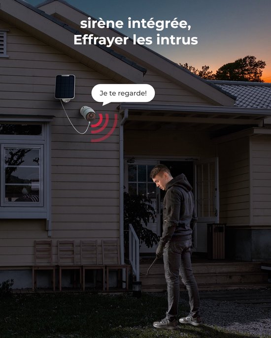 Reolink Go Plus met zonnepaneel 4G LTE Cellular Beveiligingscamera 2K 4MP Super HD, Detectie personen/voertuigen/dieren, Draadloze Oplaadbare Batterij Zonne-energie, 33ft Nachtzicht, Time Lapse, Zonder WiFi van Reolink — afbeelding 3