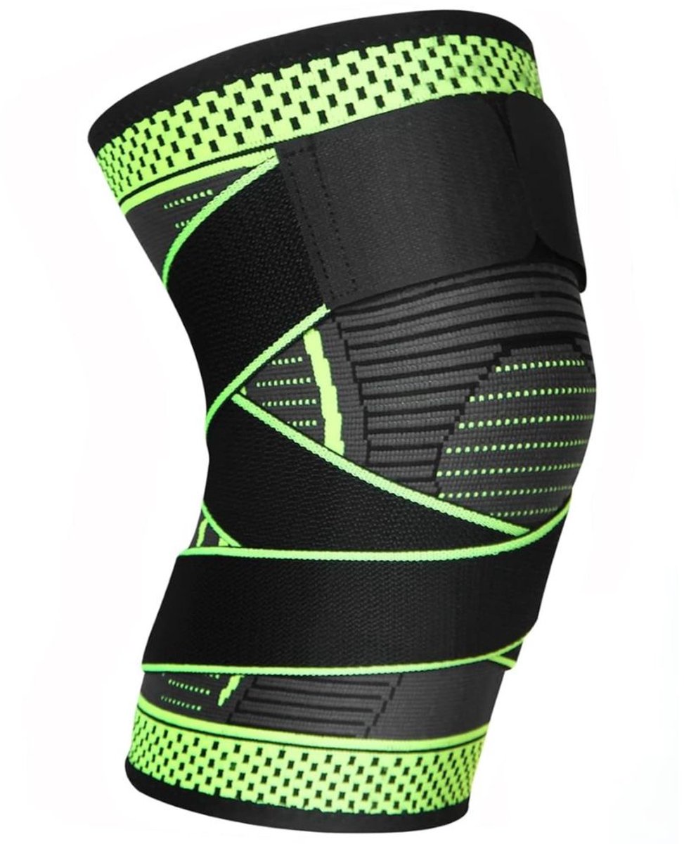 Imperatoris - Kniebrace Sport - Kniebandage - Compressie Sleeve - Ondersteuning bij Hardlopen en Fitness - Ademend - 1 Stuk - Maat XXL - Groen