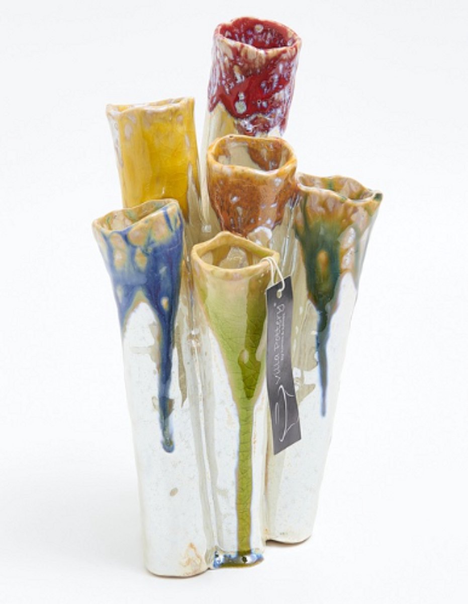 Villa Pottery Vaas - Villa Pottery - Decoratie - Woondecoratie - Keramiek - Juul 1_3 Multi Zand