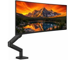 Skoov Monitor Arm met gasveer - Voor 13-32 Inch - Beugel voor 1 scherm - Monitor - Stand - Houder - Steun - Extra stabiel - Zwart