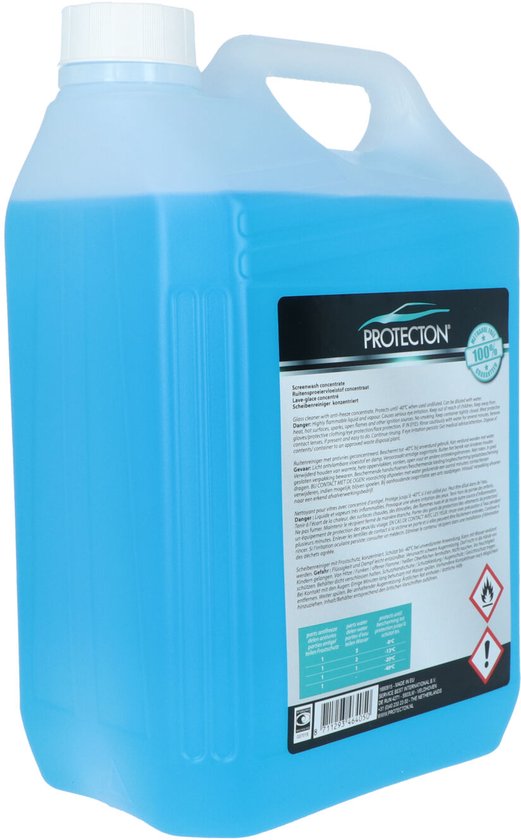 Protecton Ruitensproeiervloeistof - Antivries Ruitenvloeistof -40°C - Concentraat- 5L van Merkloos — afbeelding 2