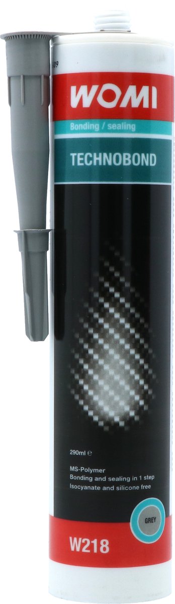 Technobond Womi Elastische Montagelijm Grijs – 290 ml – Flexibel & Sterk – Multimateriaal – Professionele Montage- en Afdichtingslijm
