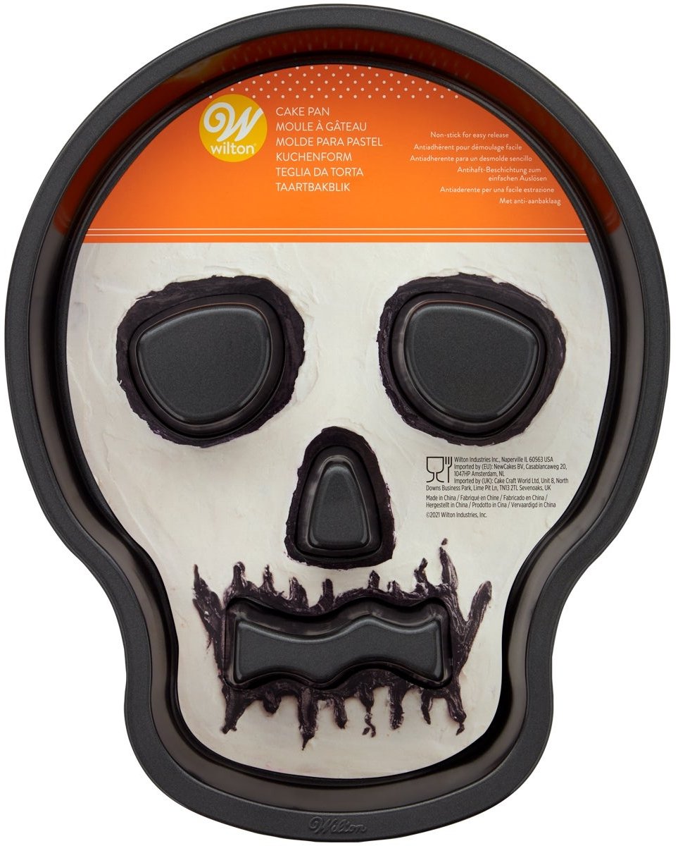 Wilton - Bakvorm - Halloween - Doodshoofd - 24x30cm