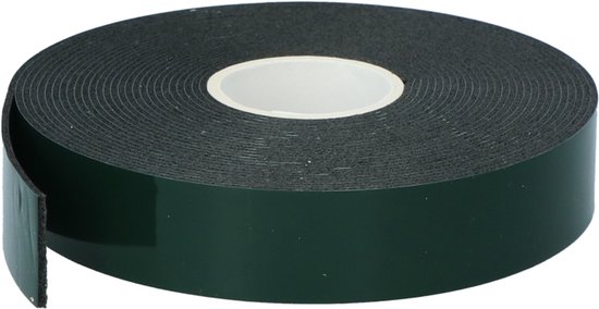 Dubbelzijdige montageband, 18 mm x 4,7 m, zwart, dubbelzijdige tape