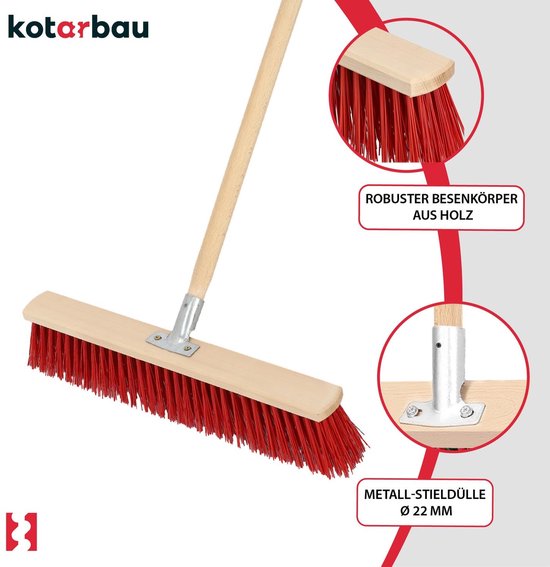 KOTARBAU Bezem, 55 cm, terras, zonder steel, hout, PVC, tuin van KOTARBAU — afbeelding 5
