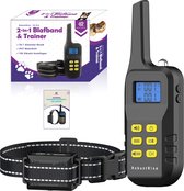 RobustRise X3 Pro - Collier anti-aboiement pour Chiens - Collier de dressage pour petits et grands Chiens - Collier anti-aboiement avec son et vibration - Étanche - Collier anti-aboiement - Dressage pour chiens - Dispositif anti-aboiement sans choc