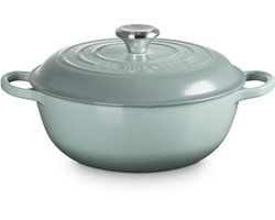 Le Creuset Gietijzeren Braadpan Marmite 22 cm/2.2 liter Sea Salt