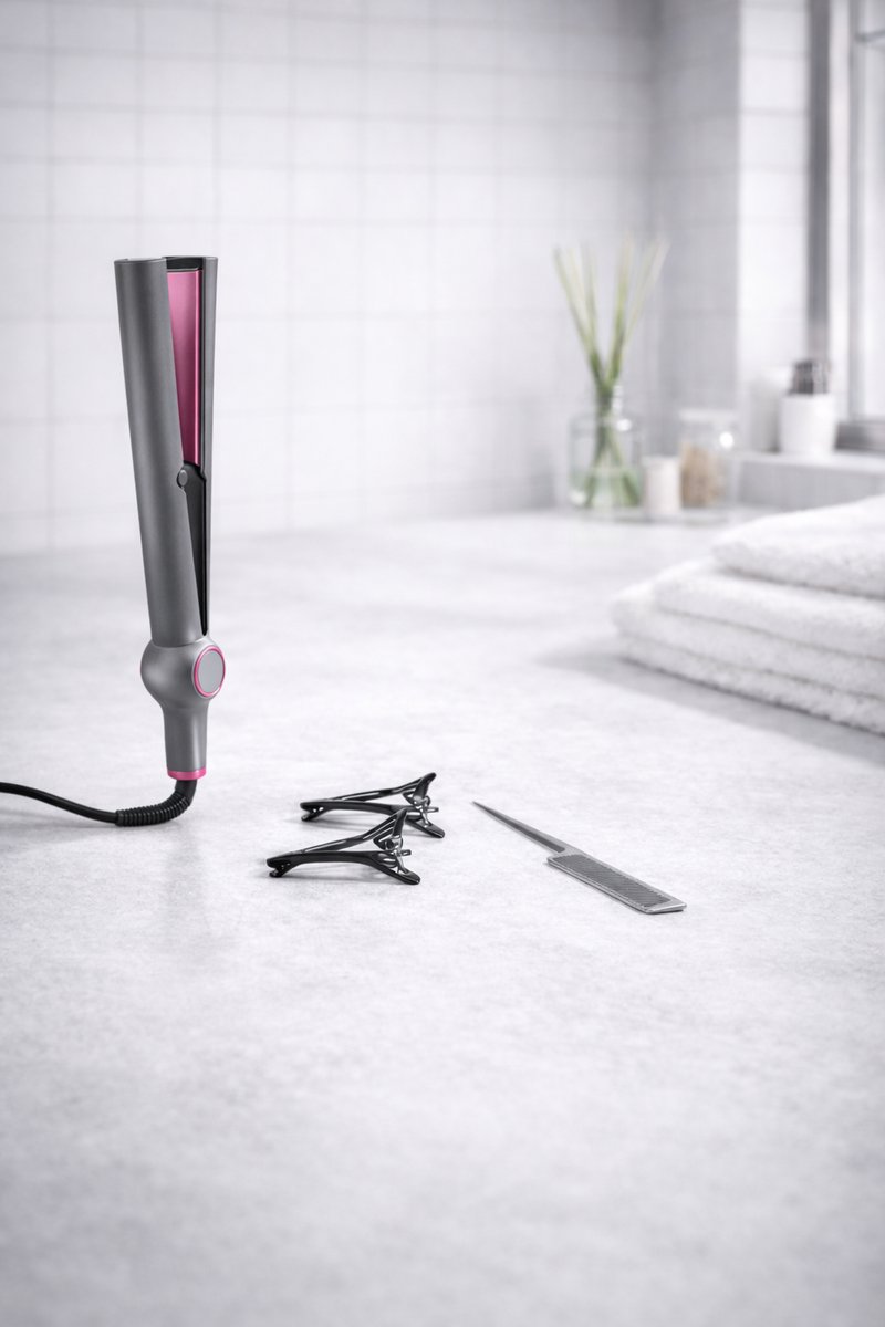 Fameilleur Stijltang met Hete Lucht & Airstyler – Professionele Keramische Haarstyler – Voor Nat en Droog Haar – Elektrische Haarstijler met Snelle Opwarming – Beschermende Stylingtool – Geschikt voor Alle Haartypes – Reisvriendelijk – Salonresultaat