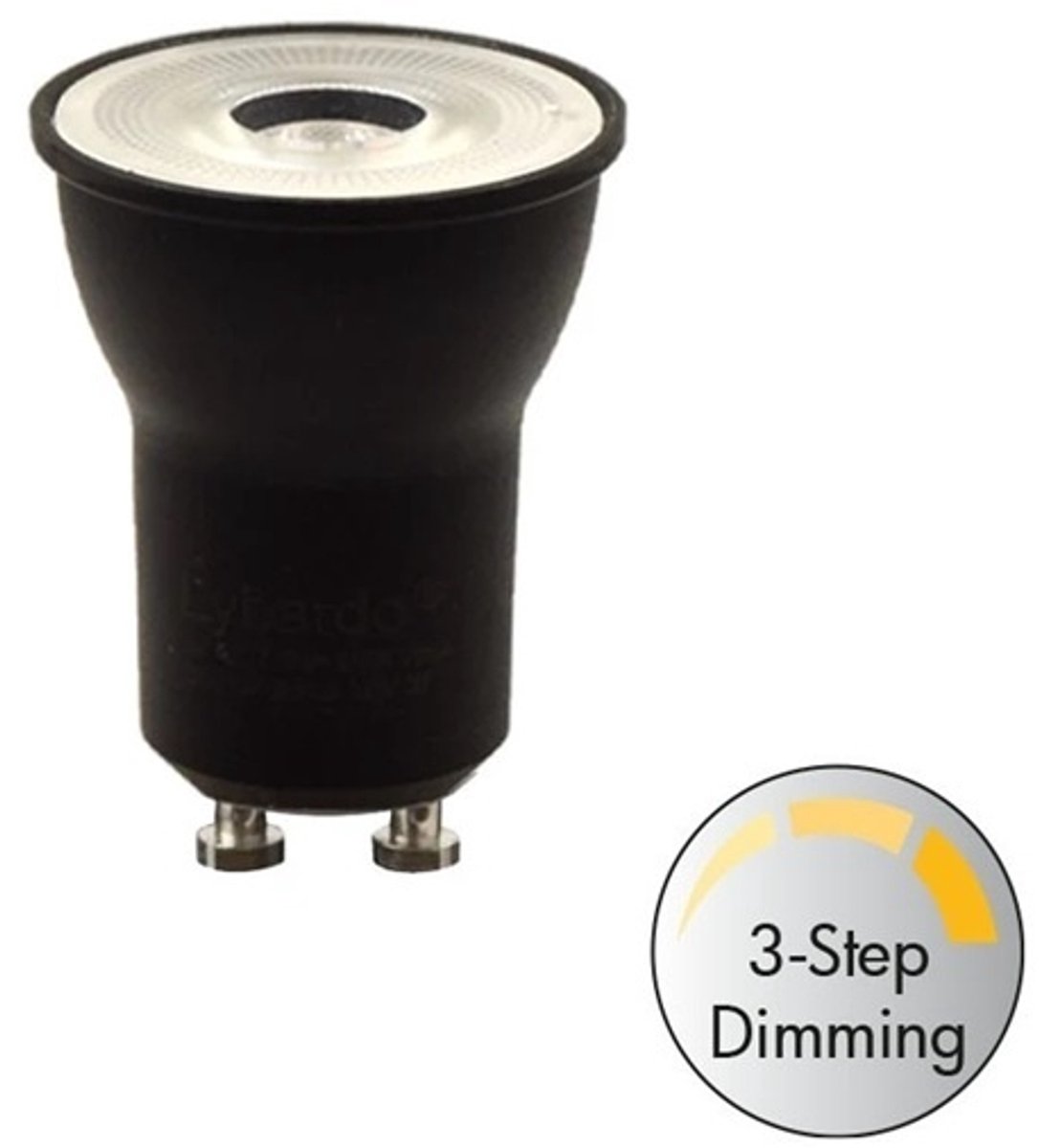 Freelight Mini GU10 3.6Watt Zwart 3-Step Dim Ø 35mm 2200K-2500K-2700K