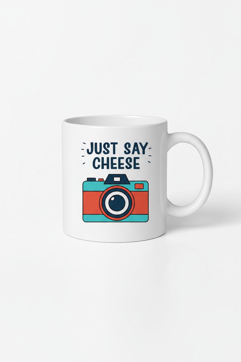 Fotografie Mok - Just Say Cheese - Cadeau voor Fotograaf
