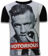 Notorious - Digital Rhinestone T-shirt - Zwart