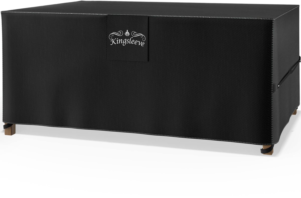 Kingsleeve Beschermhoes Tuinmeubelen – 180x120x74cm Waterdicht – Zwart
