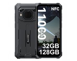 Blackview BV6200 Plus - Robuuste Smartphone - 32GB RAM - 128GB - 11000mAh - 6,56 inch - 4G Dual SIM - Android 15 - 98dB Ultra-luide luidspreker - NFC GPS - Zwart