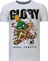 Glory Martial - Rhinestone T-shirt - Wit