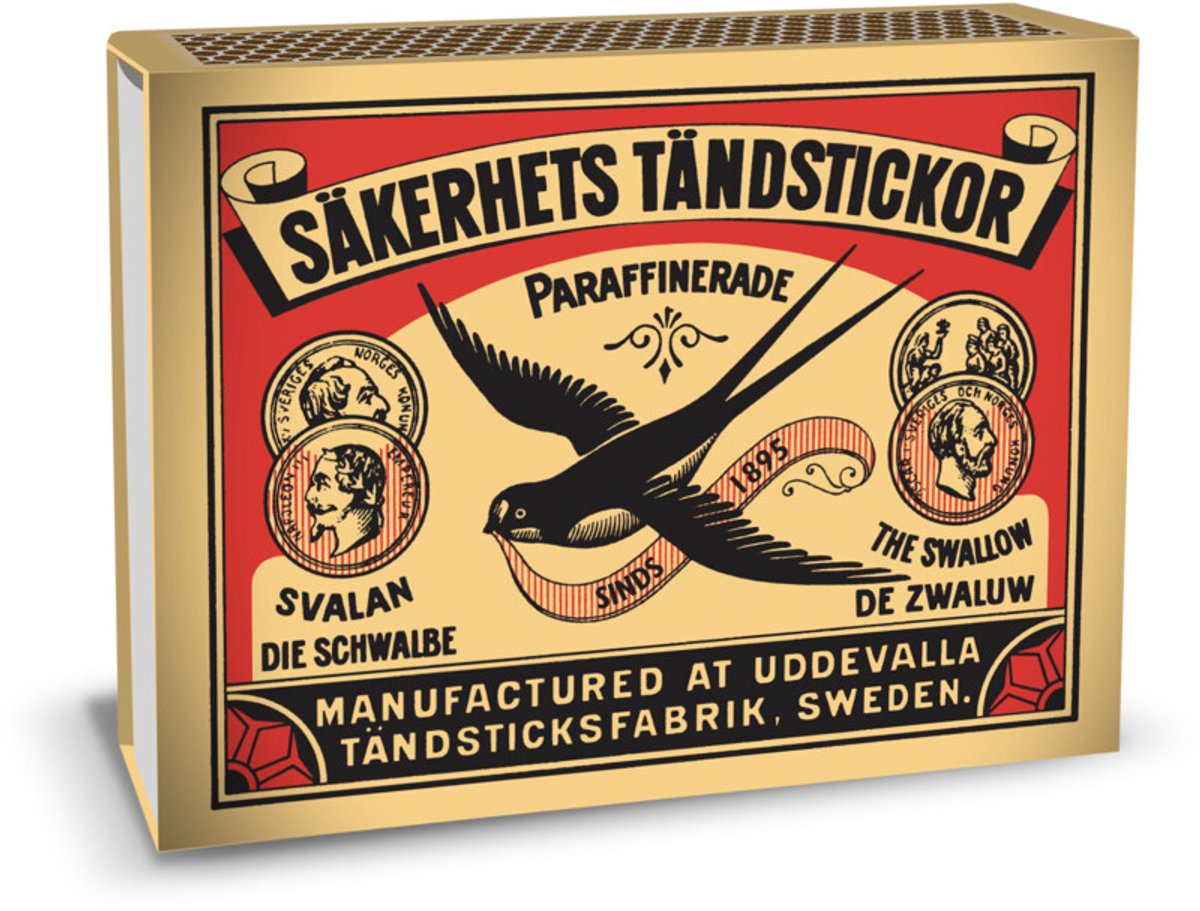 Zwaluw Lucifers Lang Doosje (4 stuks)