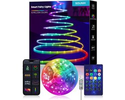 Sounix Led strip - 10 meter met Smart App en Afstandsbediening - RGB - Dimbaar - IP 65 - Smart LED…