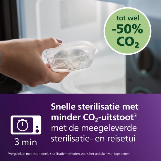 Philips Avent Ultra Soft Nighttime - 0 tot 6 maanden - Glow-in-the-dark fopspeen - 4pack -SCF094/09 van Merkloos — afbeelding 5