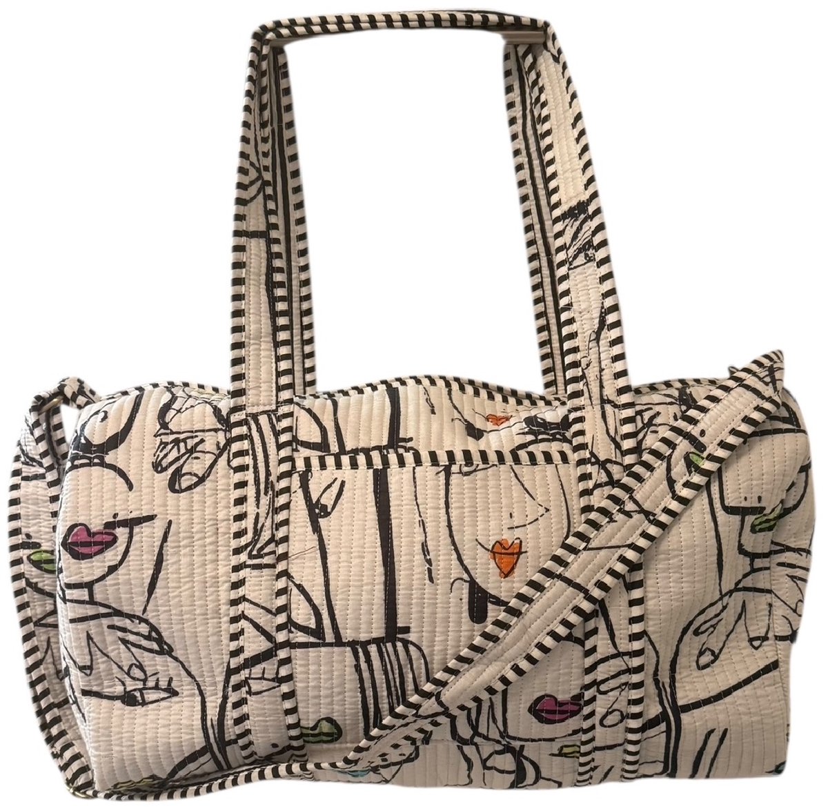 Weekendtas / Reistas Kantha Faces 49x33 cm