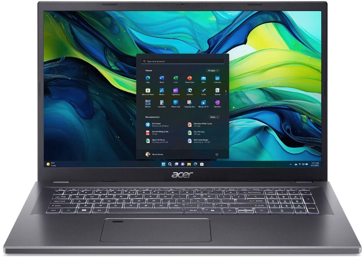 Acer Aspire 17 A17-51M-78SA, 17,3" FHD IPS, Intel Core i5-1334U, 16GB RAM, 512GB SSD, Windows 11 Home