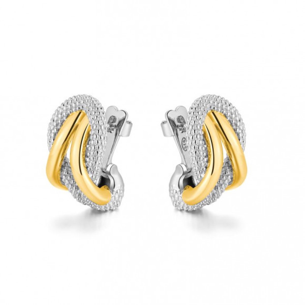 Pianegonda Foedus Earring Zilver Wit en Geel
